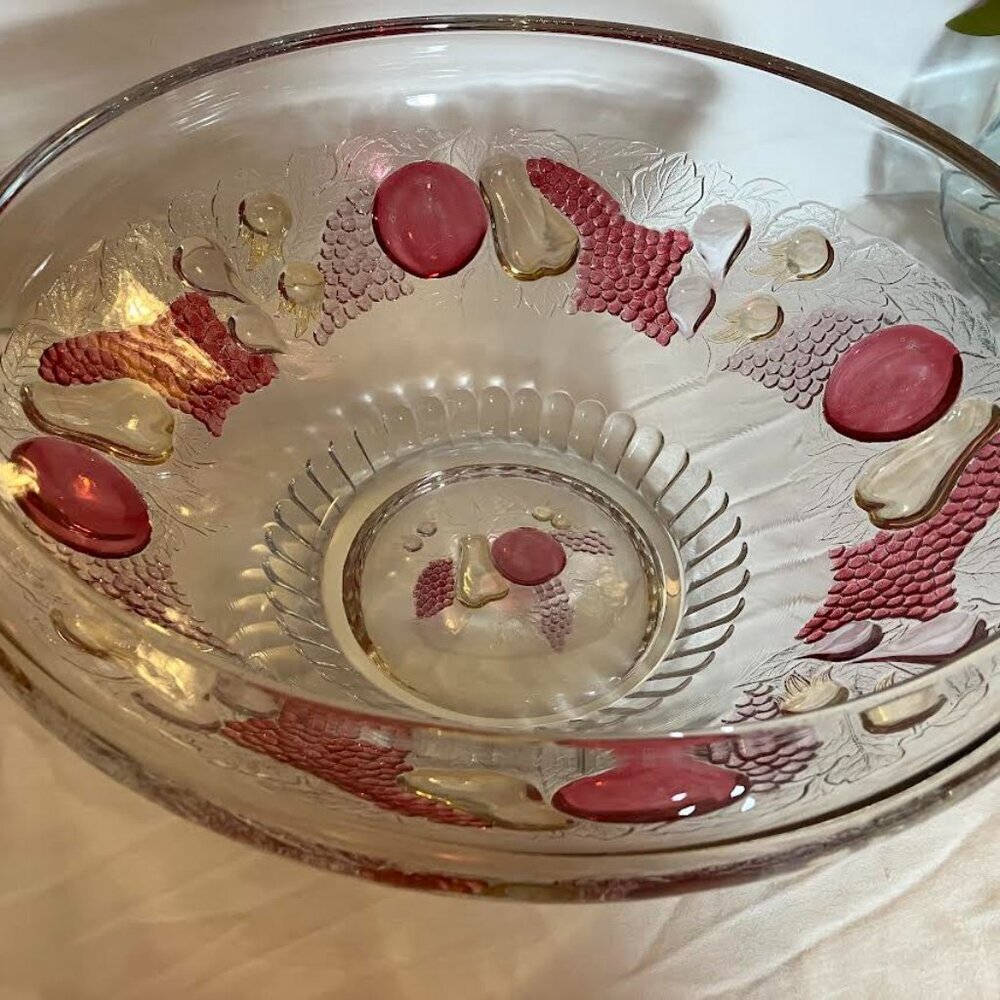 Westmoreland Glass Della Robbia Fruit Bowl Vintage EUC - Picture 6 of 14